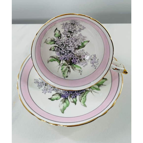 PARAGON Lilac Purple Pink Teacup & Saucer - Picture 2 of 9
